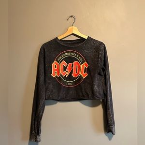 AC/DC long sleeve crop